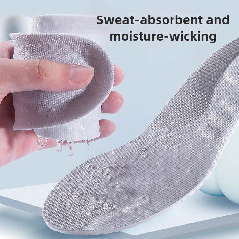 Palmilhas esportivas completas para pés pu almofada de ar sola macia respirável absorção de choque tênis de corrida almofada para palmilha de suporte de arco