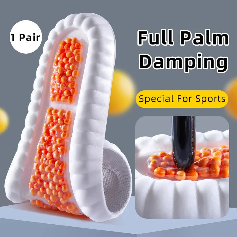 Insoles For Shoes High Elasticity Triple Shock Absorbing Sole