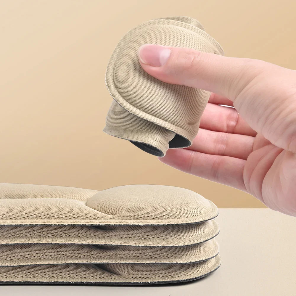 1/2/4/16Pairs 5D Massage Memory Foam Insoles For Shoes Sole Breathable Cushion Sport Running Insoles For Feet Orthopedic Insoles